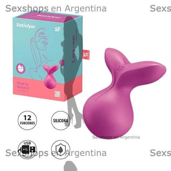 Viva La Vulva 3 Masajeador vaginal con carga USB